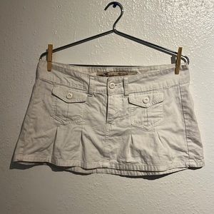 2000s White Mini Skirt